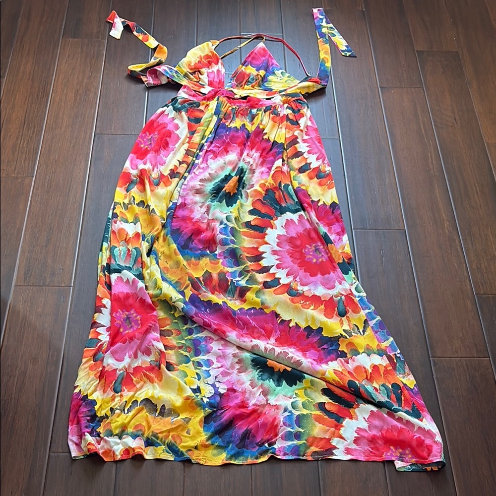 Fashion Nova Multicolor Floral Maxi Dress